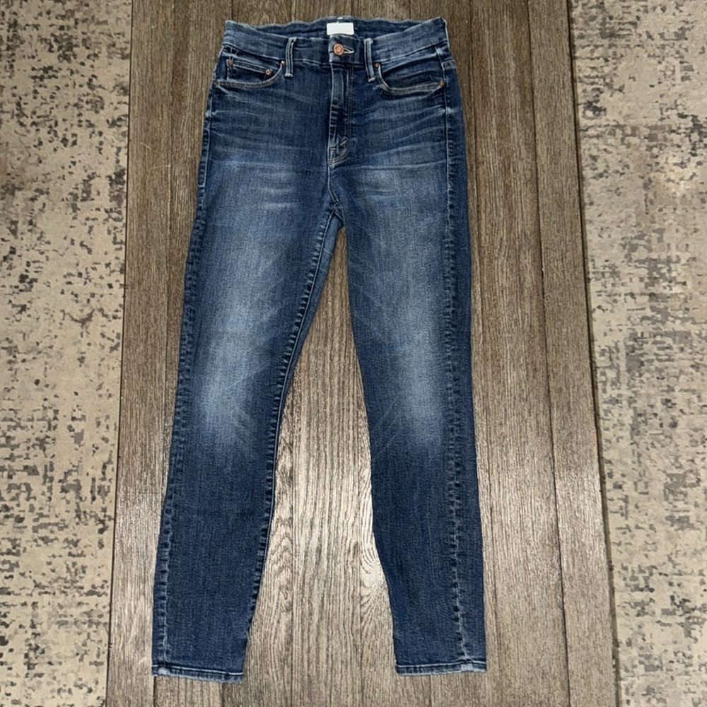 Mother THE LOOKER HIGH WAIST CROP SKINNY JEANS BAKE SALE BRAWL